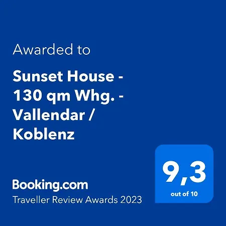 Apartment Sunset House - 130 Qm Whg. - / Koblenz Vallendar